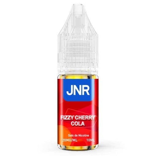 Flacon e-liquide Fizzy Cherry Cola JNR 10ml aux sels de nicotine saveur cola pétillant et cerise sucrée