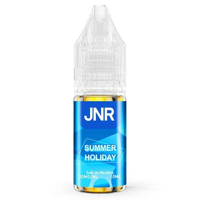Flacon e-liquide Summer Holiday JNR 10ml aux sels de nicotine saveur fruits tropicaux mangue ananas pastèque fruit de la pass