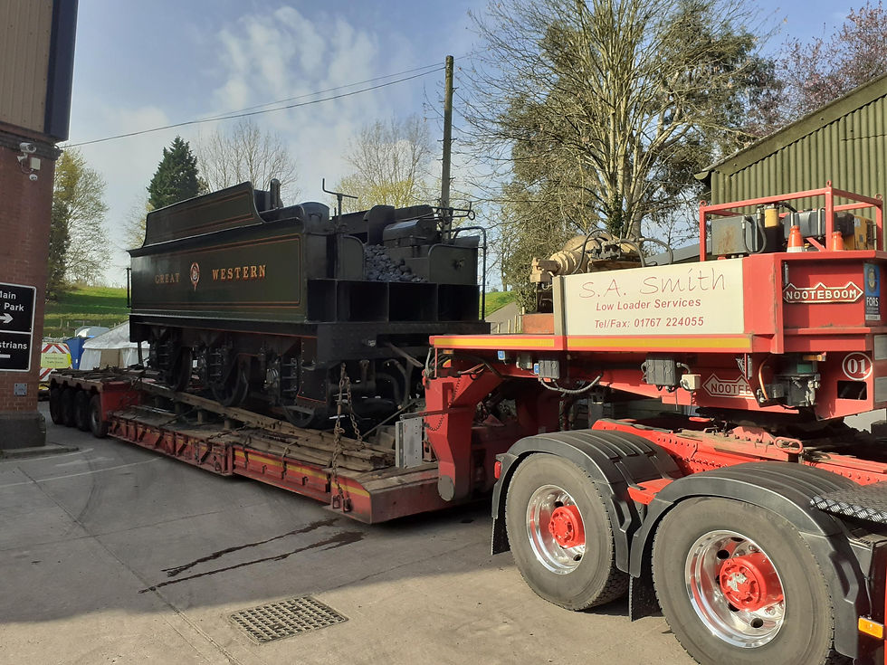 2999 Lady of Legend is unloaded at Bridgnorth MPD on 31st March 2021. Martin White