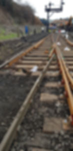 Points 14 progress at Bridgnorth Yard