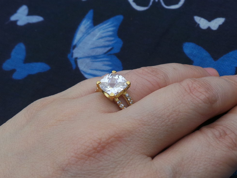 Thumbnail: Zircon Solitaire Ring