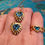 Thumbnail: Vintage Aquamarine Heart Ring and Earrings Set