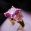 Thumbnail: Radiant Cut Amethyst Ring