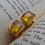 Thumbnail: Concave Cut Yellow Topaz Stud Earrings