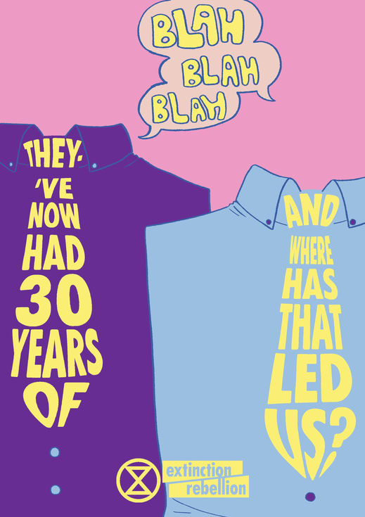blah blah blah || Politics Poster