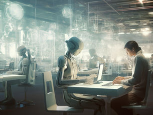 Illustration of workflow automation showing interconnected systems and digital processes for efficient business operations.