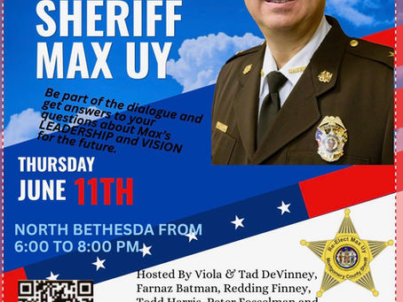 June 11th Sheriff Max Uy Meet and Greet