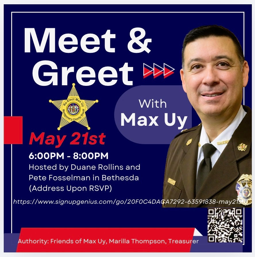 Meet & Greet with Sheriff Max Uy May 21st