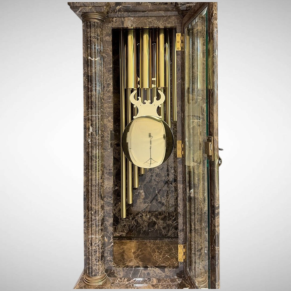 Thumbnail: Emperador Marble Grandfather Clock