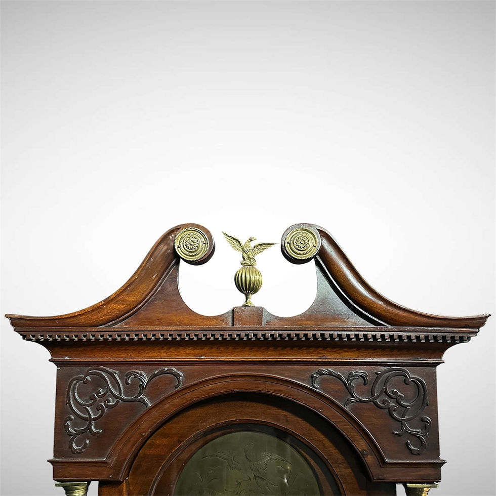Thumbnail: Antique T.Hellir Froom Grandfather Clock