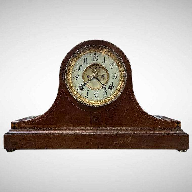 Antique Ansonia Tambour Mantel Clock