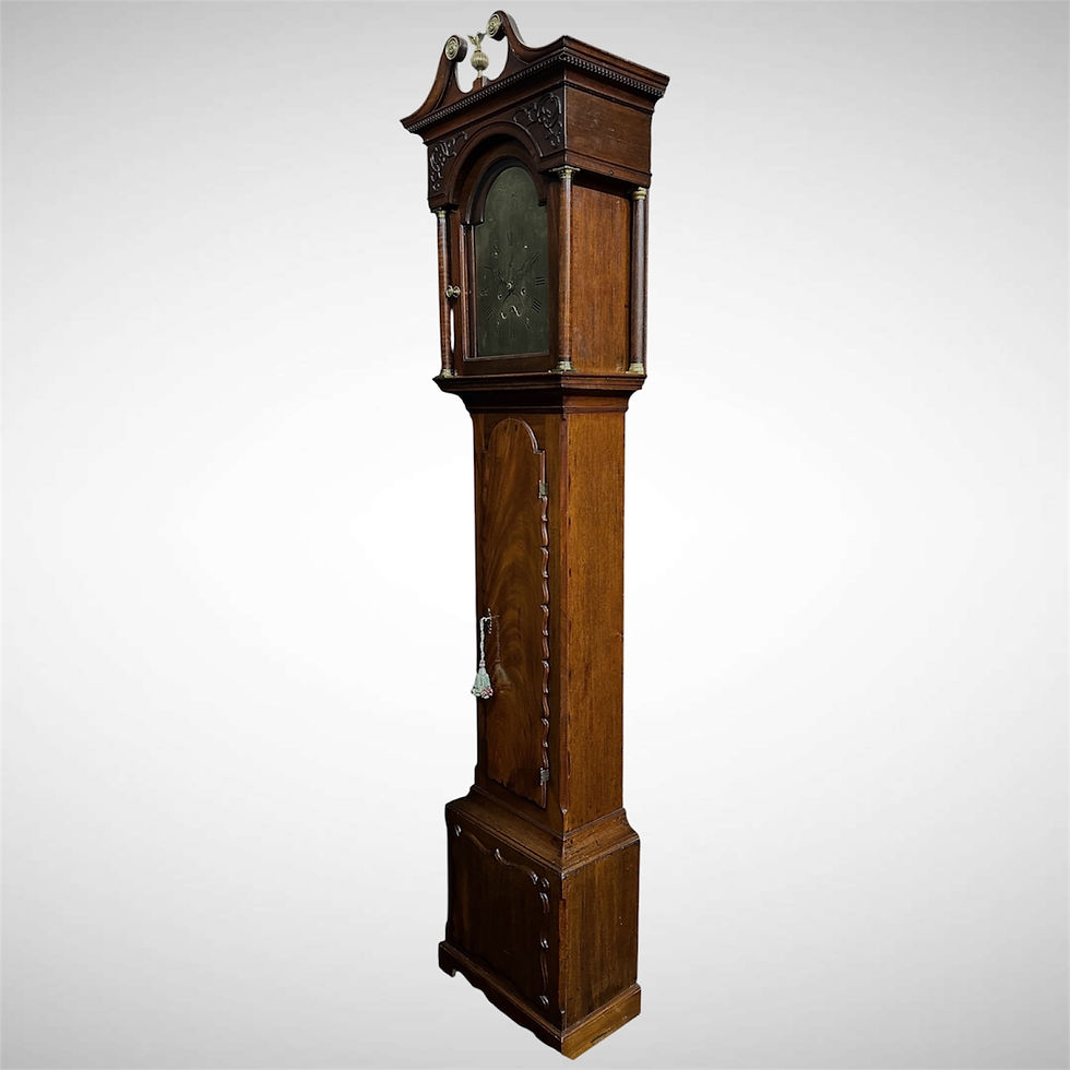 Thumbnail: Antique T.Hellir Froom Grandfather Clock