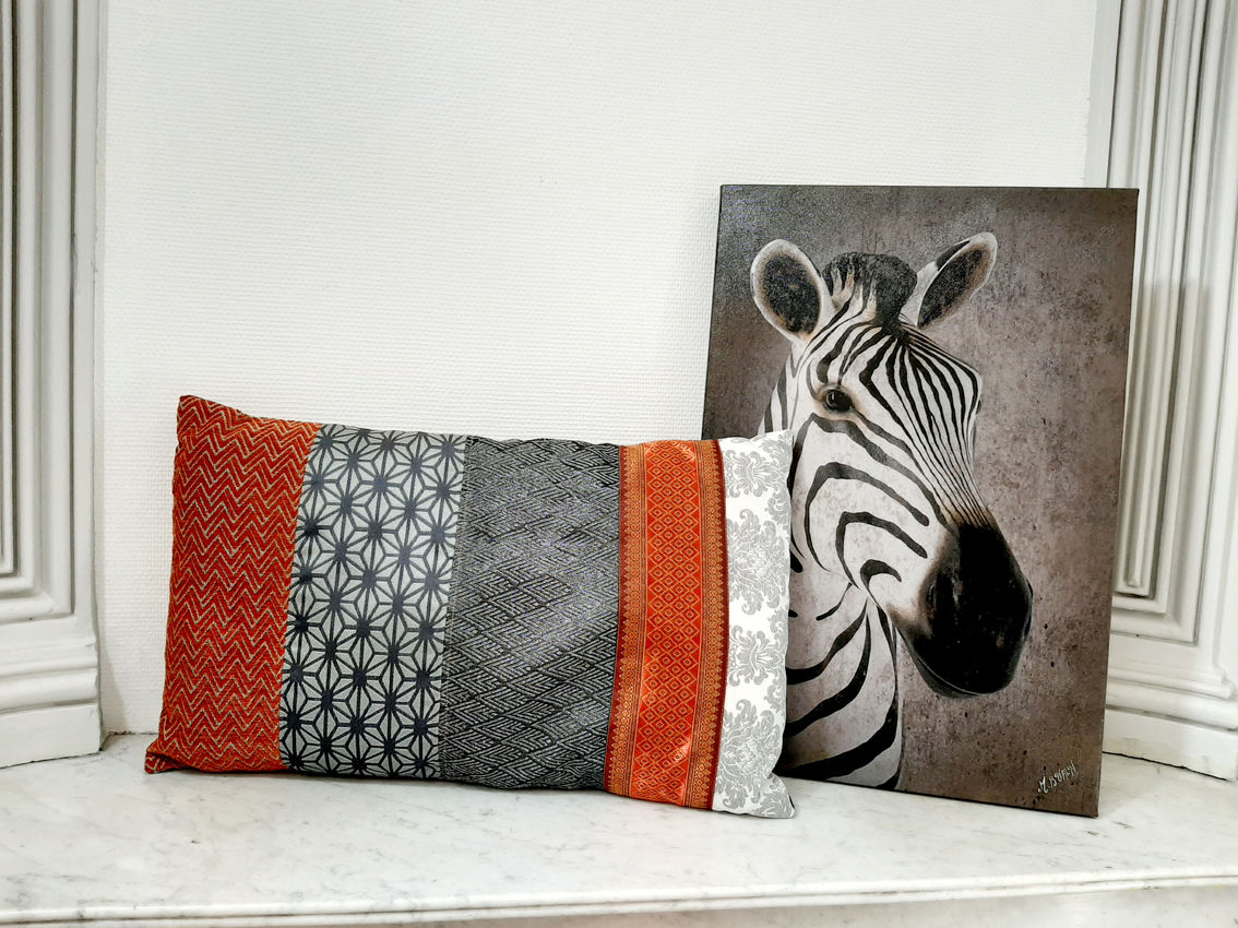 Le Coussin ORANGE SAVANE  45x65 cm