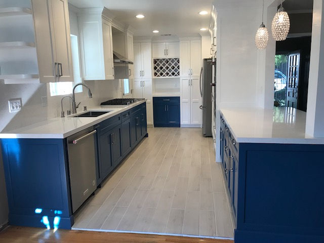  Bold Meets Elegant – Navy & White Kitchen Remodel in San Diego