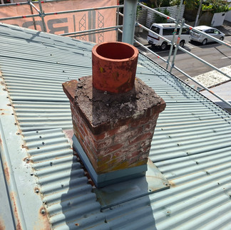 Old chimney needing to be covered