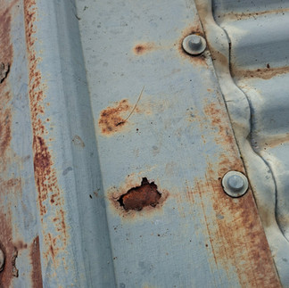 Holes in the roof capping