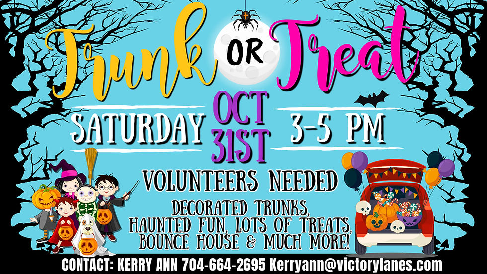 2026 Trunk or Treat Troopers and Sugar Squad