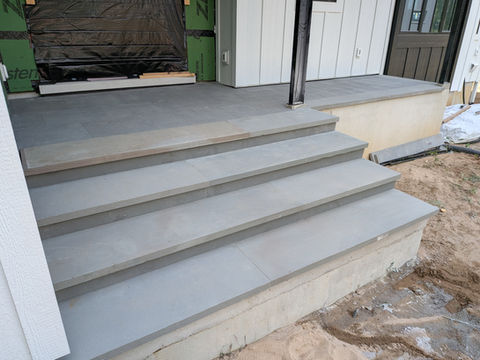 Stone overlay project installed by Salzman Services in New Buffalo Michigan