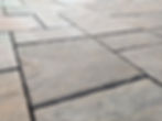 Unilock paver patio close up