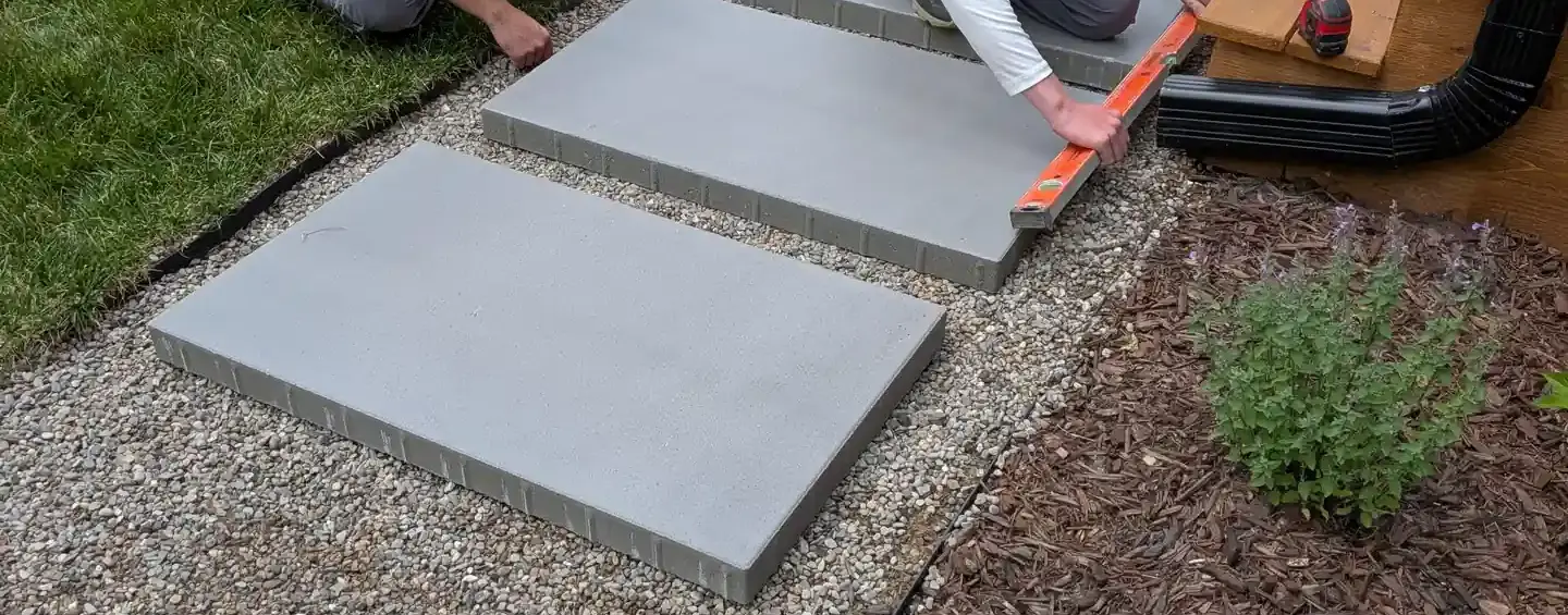 Installing Unilock Paver in Union Pier Michigan