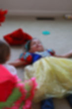 Blue Sky Daycare home daycare children playing dress-up