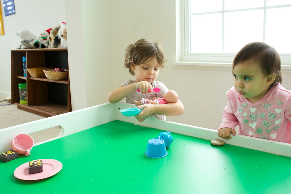 Pretend play at Blue Sky Daycare home daycare