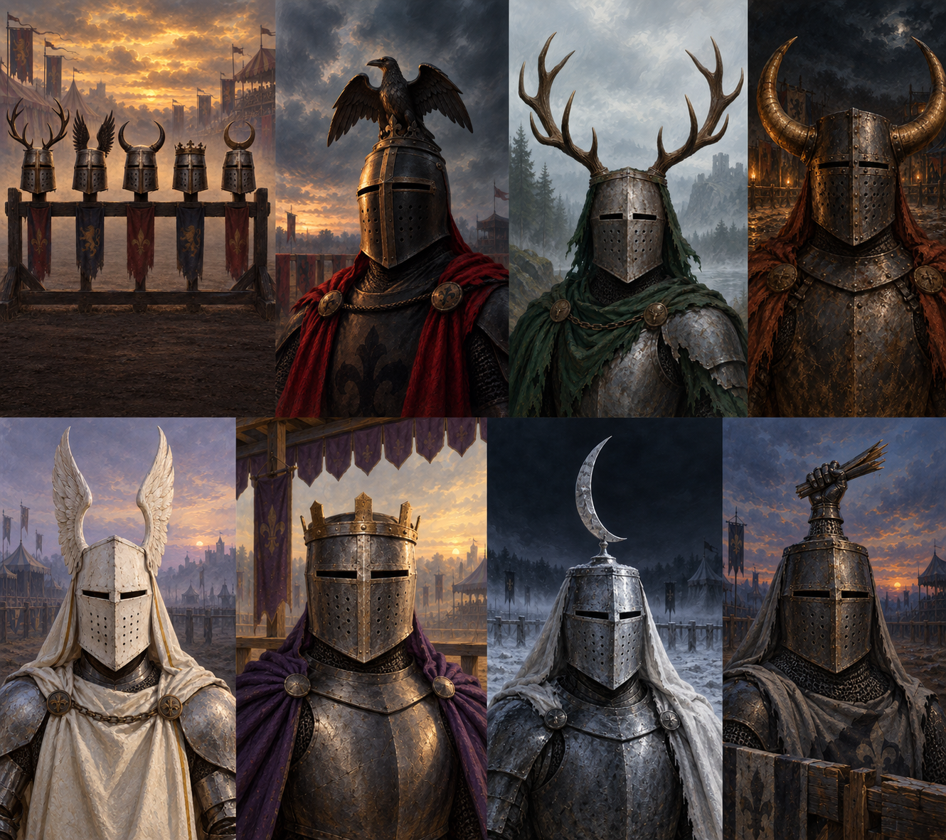 Tournament Helmets Set