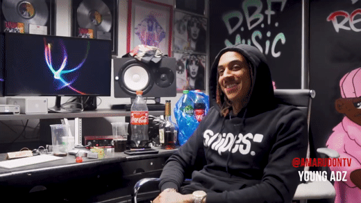 Young Adz interview conducted by Amaru Wilcox on Amaru Don TV