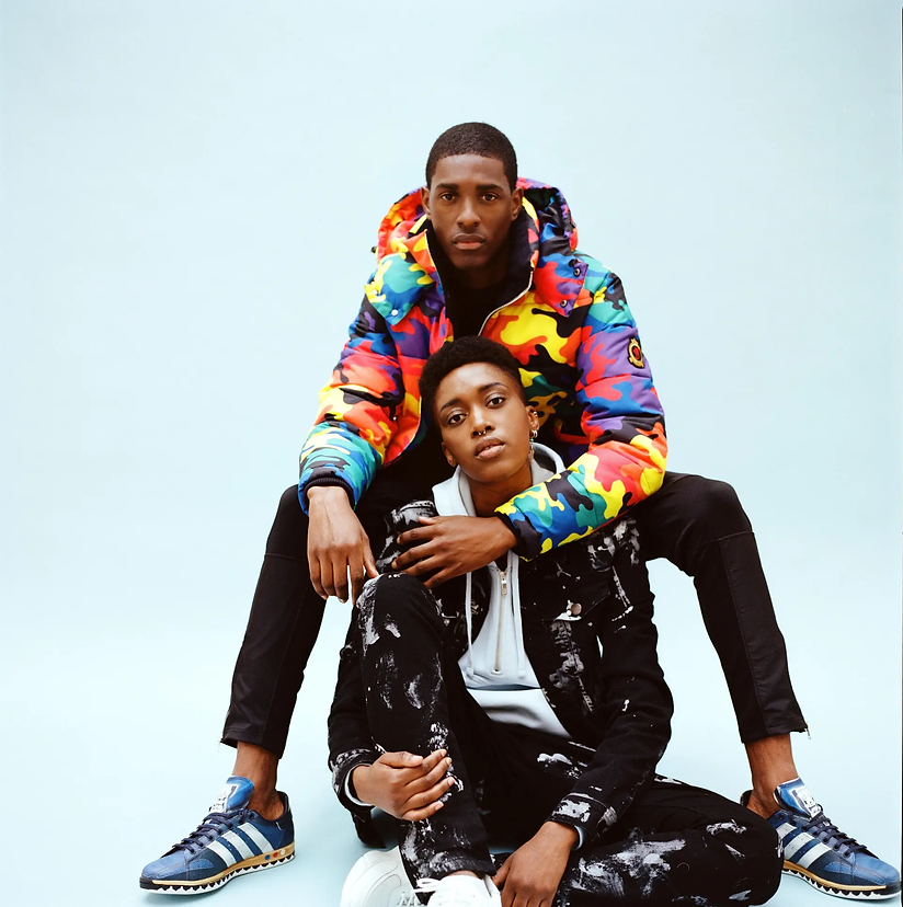 Benjart rainbow camo coat