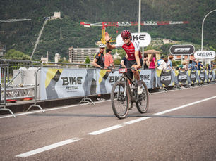 Lukas Dennda beim Zieleinlauf in Riva