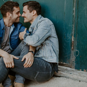 PRIDE SERIES: Broadway's Mark Evans and Justin Mortelliti on How They Met, Wedding Plans, and More