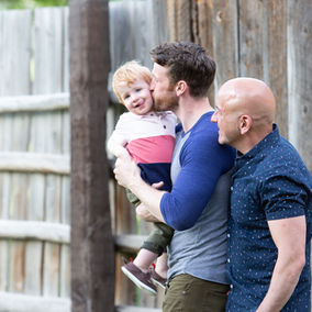 PRIDE SERIES: CLAYBOURNE ELDER and ERIC ROSEN On Marriage, Having a Child, What Pride Means to Them,
