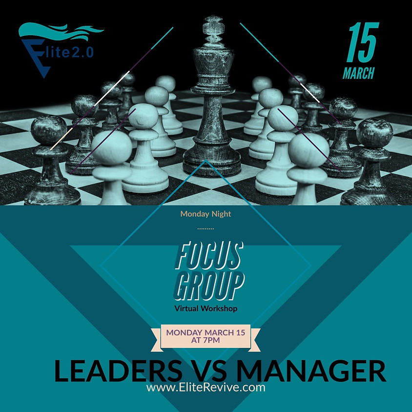 Leader Versus Manager