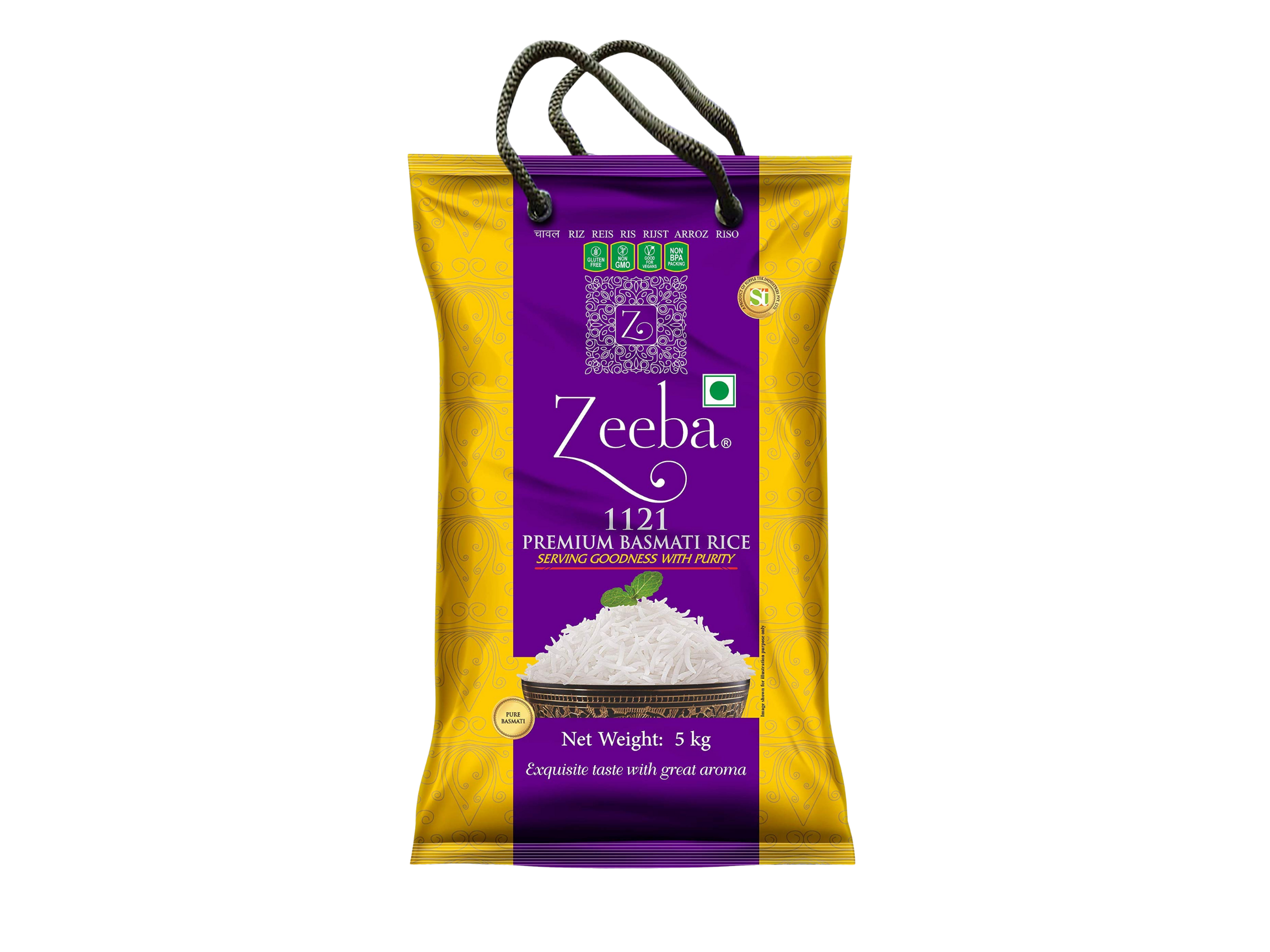 Zeeba Basmati Rice 10lbs (Purple Bag)