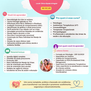 Curso Manejo de Crise no TEA