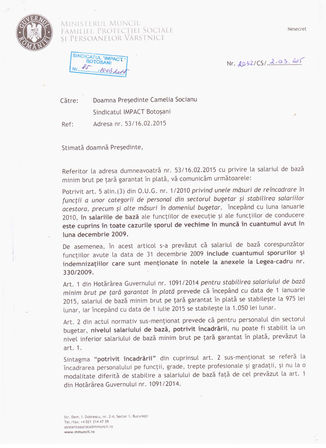 Raspunsul Ministerului Muncii privind sporul de vechime.