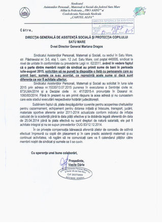 Solicitare lămuriri privind plata drepturilor salariale obținute prin sentințe judecătorești