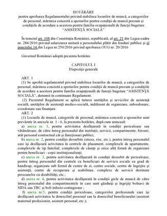 Proiect de Regulament de sporuri propus de FNS PRO.ASIST