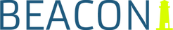 beacon written our in a sans serif font with a logo of a lighthouse next to it