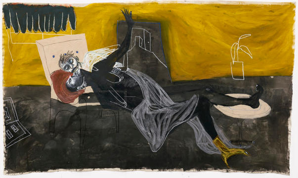 yeah pls do that again, 2019
Mixed media on canvas
300 x 180 cm