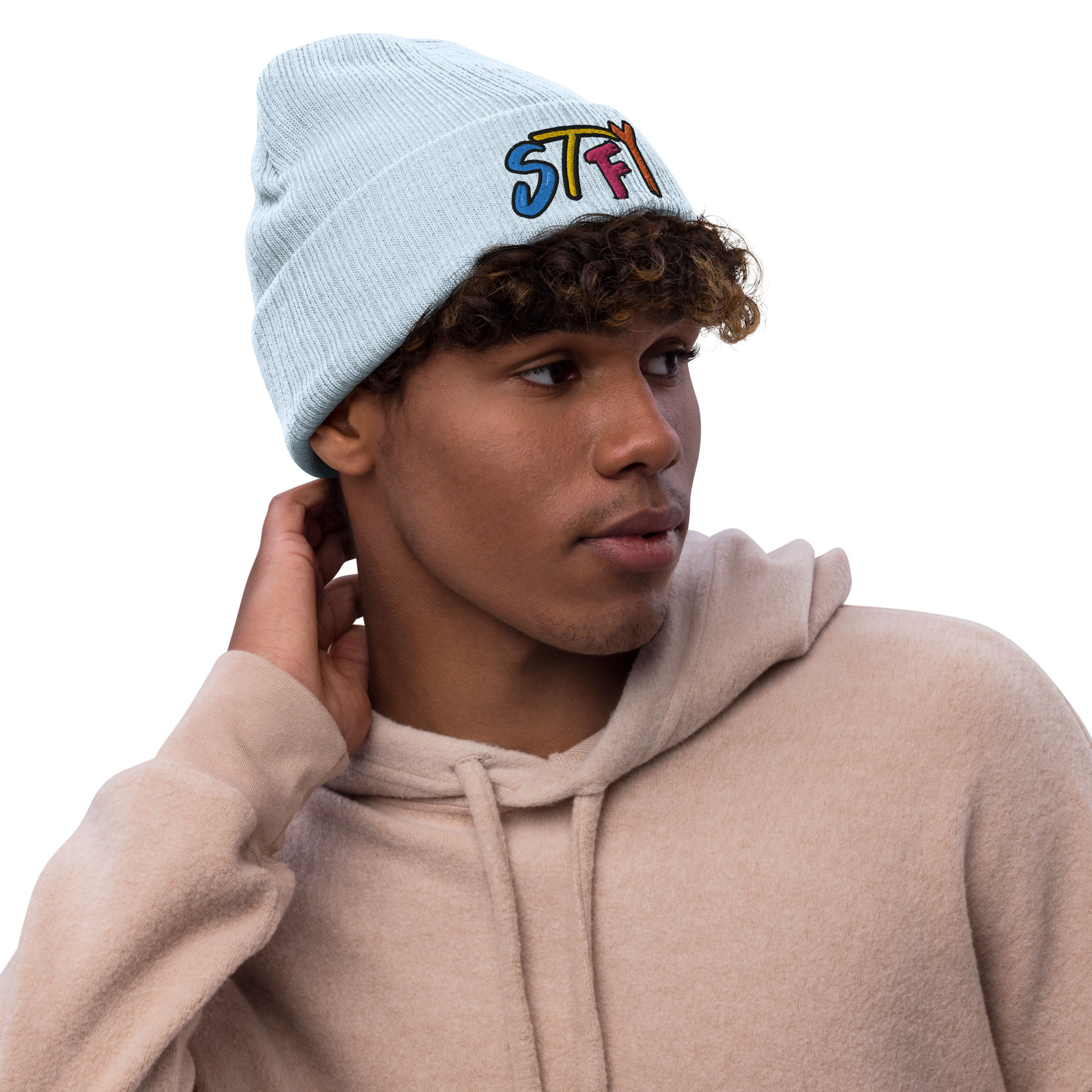 STFY Ribbed knit beanie