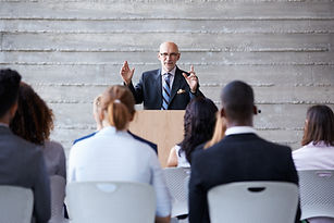 Speaker Addressing Audience
