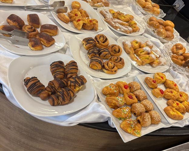 Plates of desserts