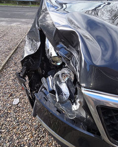 Kia front end damage