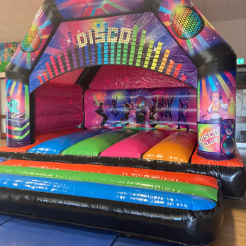 Mega disco bouncy castle by Thrills inflatables