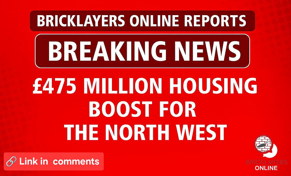 475 Million Housing Boost for the North West