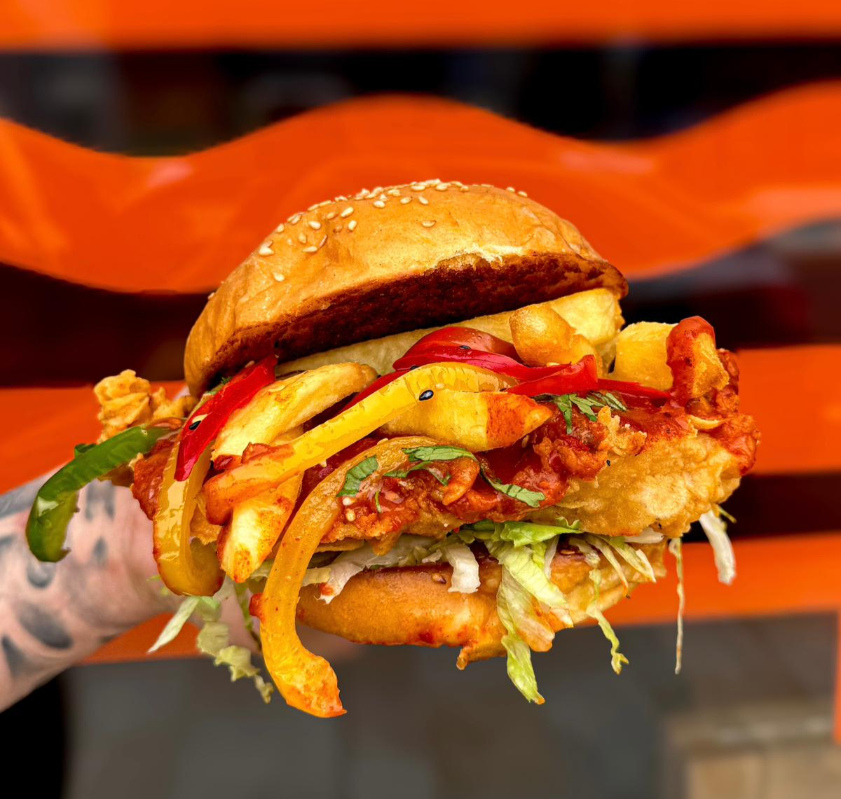 Arranged Food and Objects