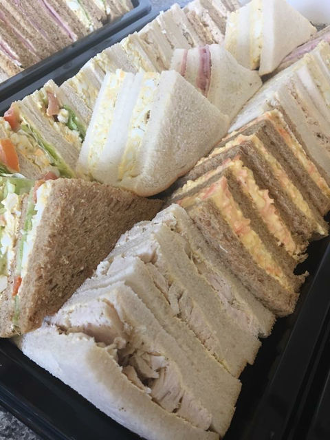 Close up of Farm House Treats Sandwich platter