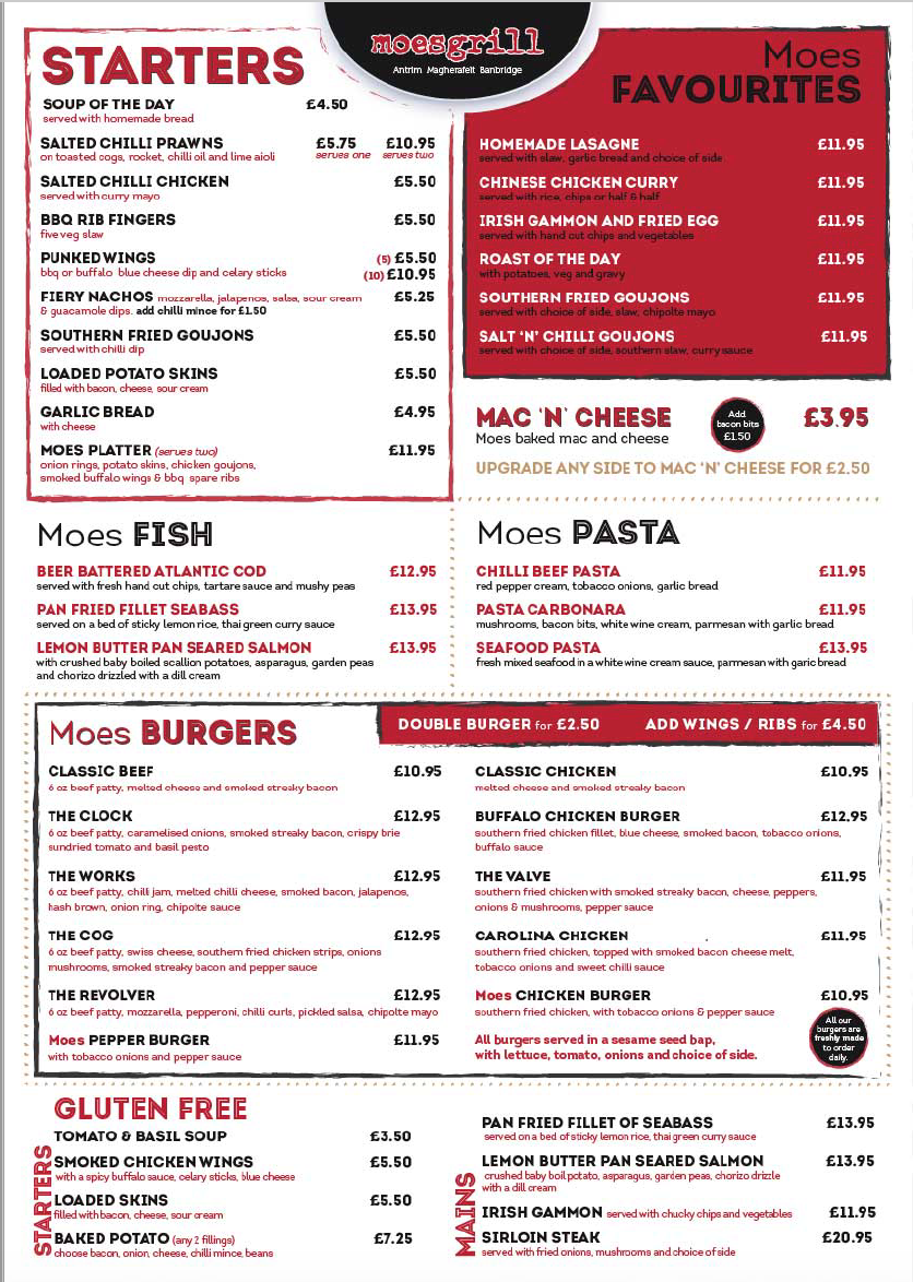 moes stack menu moes stack menu