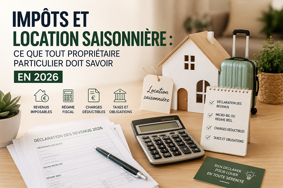 Impôts et location saisonnière : ce que tout propriétaire particulier doit savoir